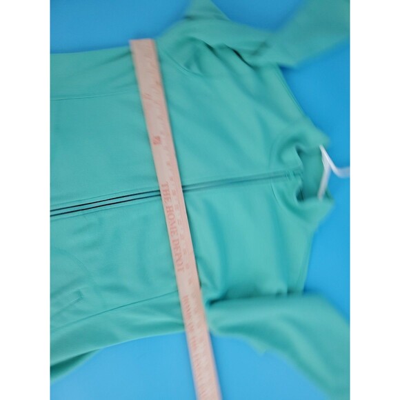 Talbots  Sz M Activewear Jacket Zipped Lightweight Pockets Green Preppy - Picture 10 of 13